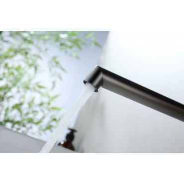 Смеситель встраиваемый раковины GANZER GZ19144-Q Оружейная сталь