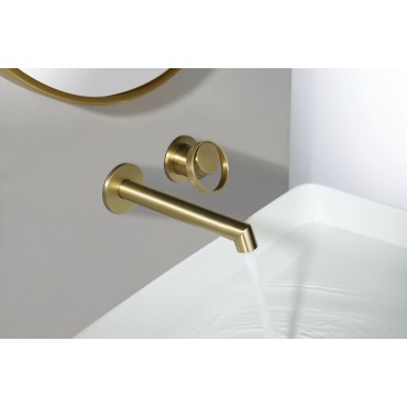 Смеситель встраиваемый раковины GANZER GZ19144-S Матовое золото