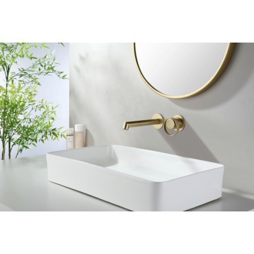 Смеситель встраиваемый раковины GANZER GZ19144-S Матовое золото