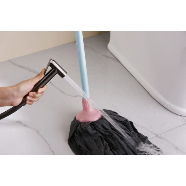 Смеситель встраиваемый с гигиеническим душем GANZER GZ19157-Q Оружейная сталь