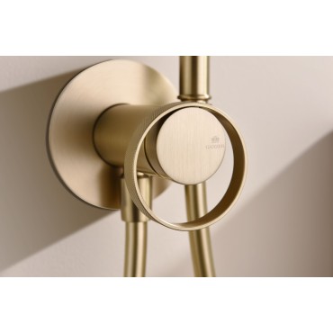 Смеситель встраиваемый с гигиеническим душем GANZER GZ19157-S Матовое золото