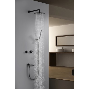 Встраиваемая душевая система GANZER 19165 Чёрная