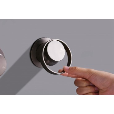 Встраиваемая душевая система GANZER 19165-Q Оружейная сталь