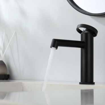 Смеситель для раковины GANZER 19111-C Чёрный