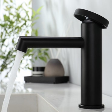 Смеситель для раковины GANZER 19111-C Чёрный