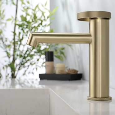 Смеситель для раковины GANZER 19111-S Матовое золото