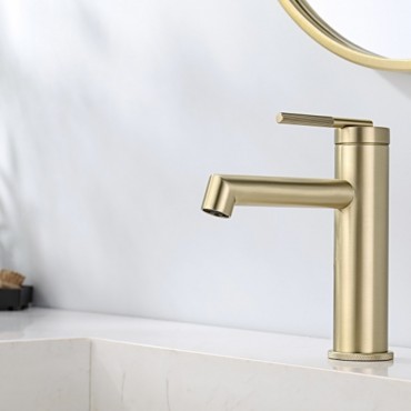 Смеситель для раковины GANZER 19111-S Матовое золото