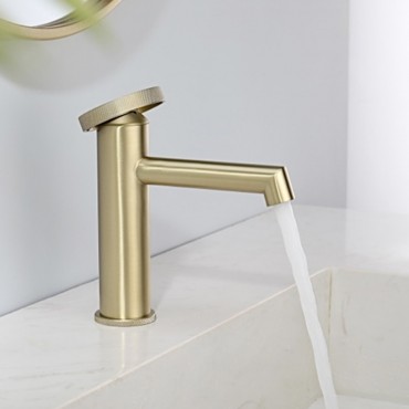 Смеситель для раковины GANZER 19111-S Матовое золото