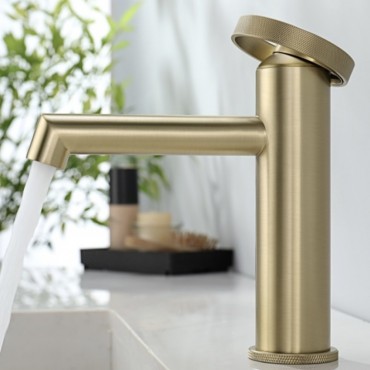 Смеситель для раковины GANZER 19111-S Матовое золото