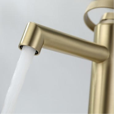 Смеситель для раковины GANZER 19111-S Матовое золото