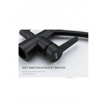 Смеситель для кухонной Gappo 4398-16 Black под фильтр