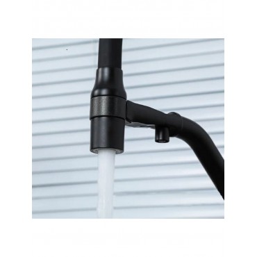 Смеситель для кухонной Gappo 4398-86 Black под фильтр