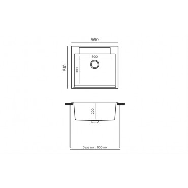 Кухонная мойка Polygran Argo-560