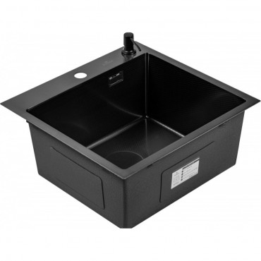 Кухонная мойка Roxen Snake 560220-45-BS PVD графит