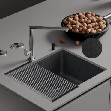 Кухонная мойка Roxen Uno 560210-54-BS PVD графит