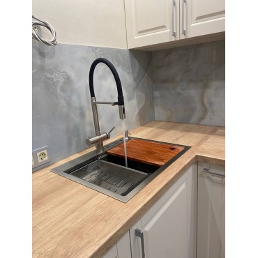 Смеситель для кухонной мойки VIEIR 15019 (сатин)