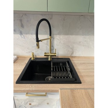 Смеситель для кухонной мойки VIEIR 15019-S (матовое золото)