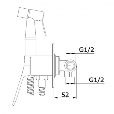 Смеситель Для Псевдо Биде Vieir 343553