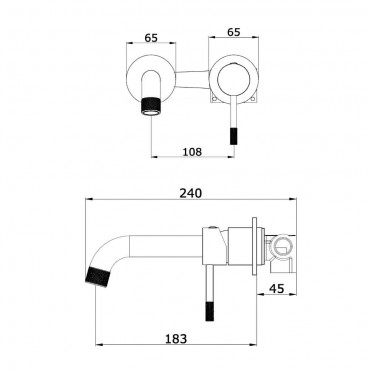 Смеситель Скрытого Монтажа Vieir 403513-G
