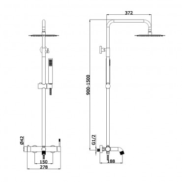Душевая Система VIEIR 403562-F