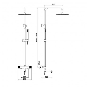 Душевая Система VIEIR 403561-S