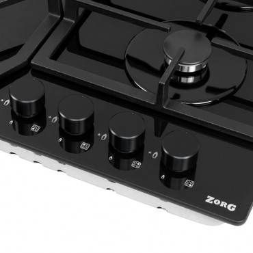 Газовая варочная панель ZORG HAG61 FDW black