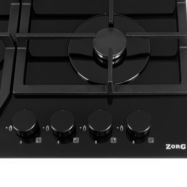 Газовая варочная панель ZORG HAG61 FDW black
