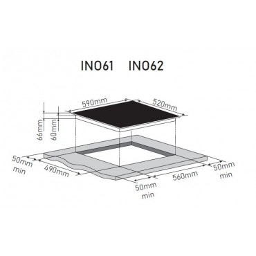 Индукционная варочная панель ZORG INO62 black