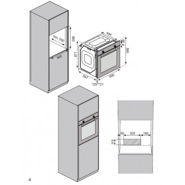 Электрический духовой шкаф с функцией готовки на пару ZorG BE12 white