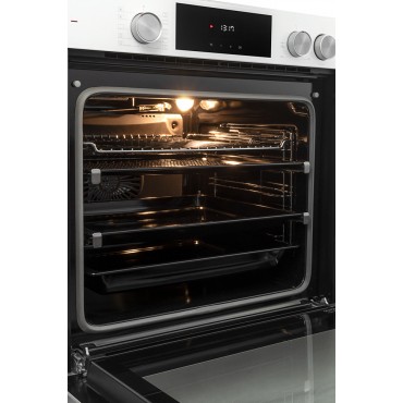 Электрический духовой шкаф с функцией готовки на пару ZorG BE12 white