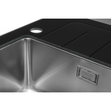 Мойка со стеклом ZorG GS 6250 black
