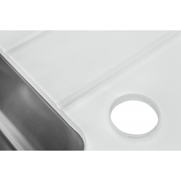 Мойка со стеклом ZorG GS 6250 white