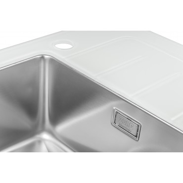 Мойка со стеклом ZorG GS 6250 white