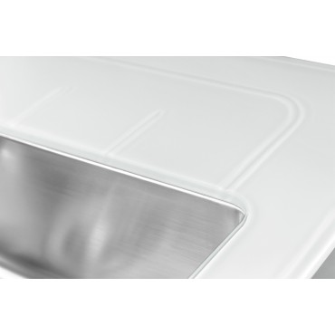 Мойка со стеклом ZorG GS 7850-2 white